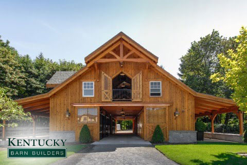 Wooden Pole Barn in Kentucky